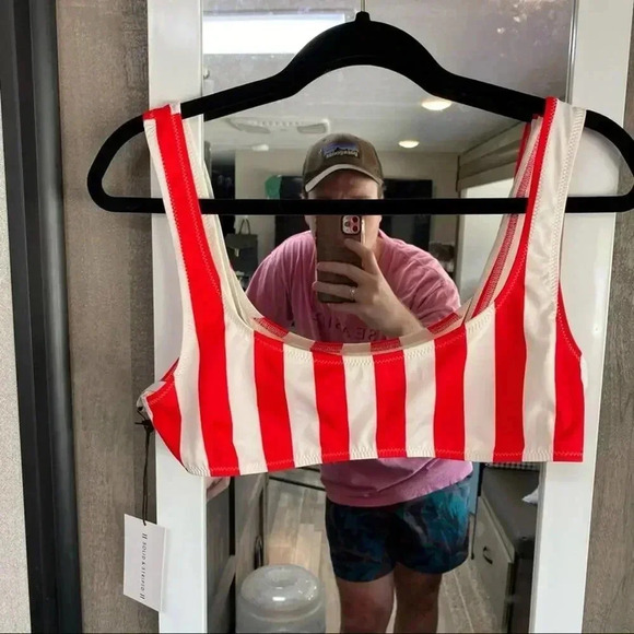 776 NWT Solid & Striped Women’s Bikini Top - Picture 1 of 4